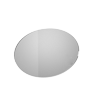 Acrylglasplatte oval (oval konturgefräst) <br>einseitig 4/0-farbig bedruckt