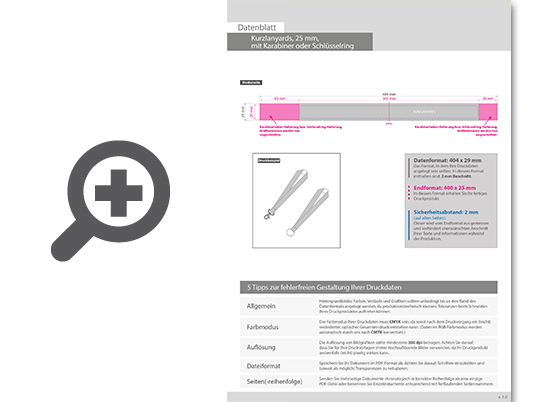 Product Bild kurze_schl__sselanh__nger__25_mm_schl__sselbandbreite__4_0-farbig_einseitig_bedruckt