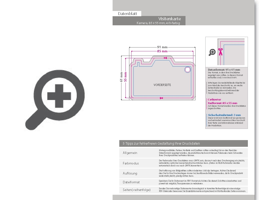 Product Bild visitenkarte_kamera__85_x_55_mm__1-seitig__4_0-farbig_cmyk